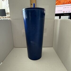Starbucks 2 2021 Blue Monstera Leaf Stainless Steel Tumber